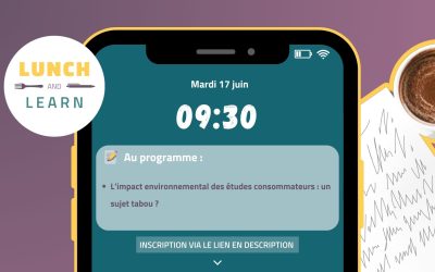 Lunch & Learn, votre dose d’infos en 15 minutes !
